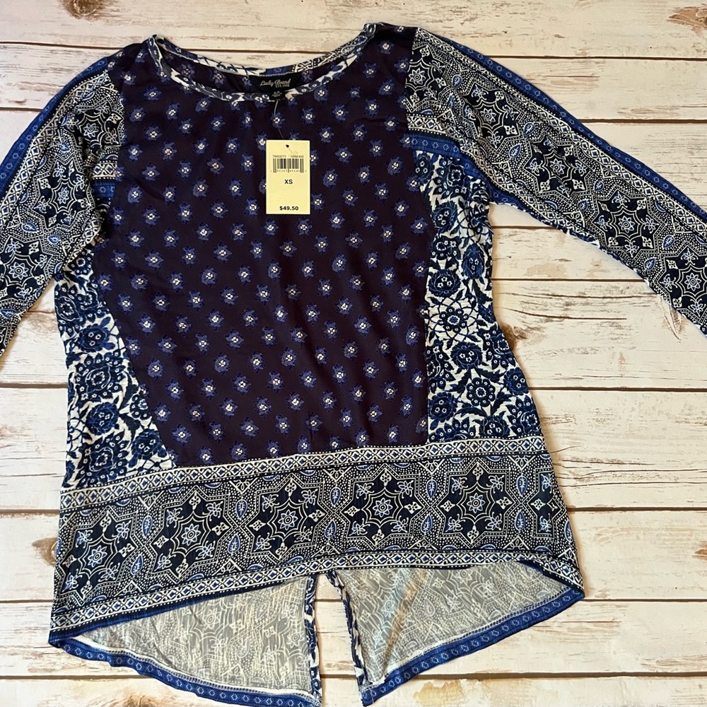 NET LUCKY BRAND Boho Shirt Top